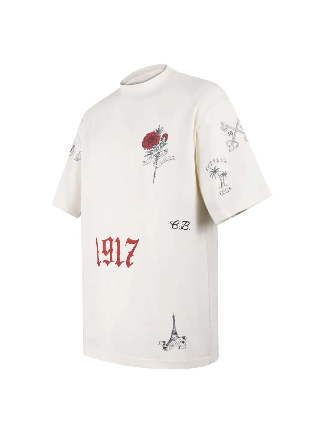 26SS TATTOO T ●Authentic 6100 ● 40 200 ● 350 ● ● ● 1：1 ● ●Size：S M L XL ● ：2098/2B#00